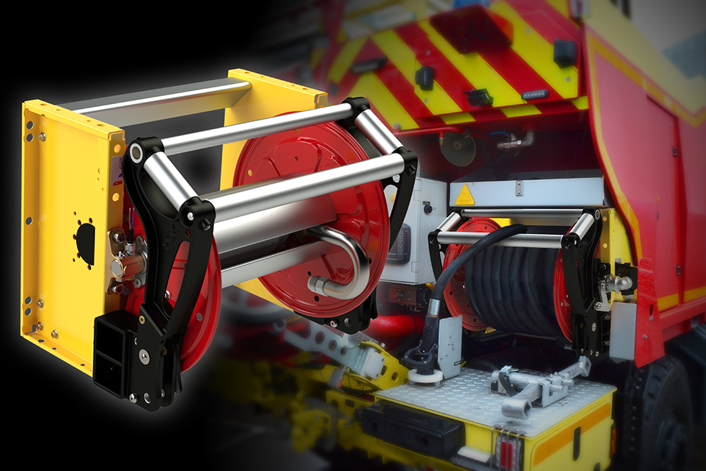 dévidoir pour véhicules d'interventions